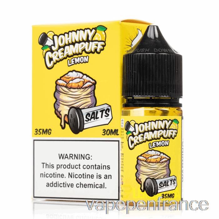 Citron - Sels De Johnny Creampuff - 30 Ml 35 Mg Stylo Vape
